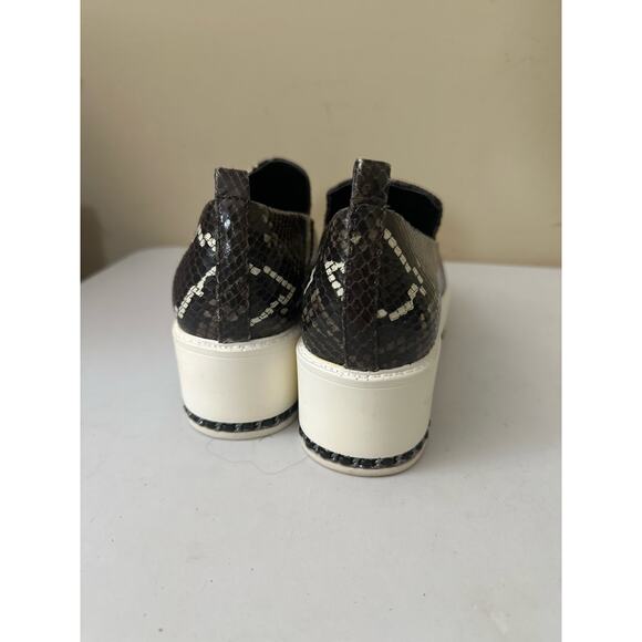 Karl Lagerfeld Loafers Brea Leather Snakeskin Print Platform Womens Sz 7.5 - Picture 8 of 8